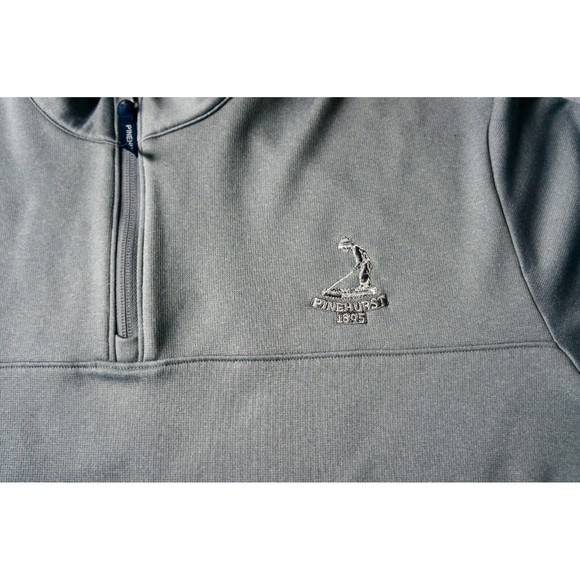Adidas Pinehurst 1895 Golf Sweater 1/4 Zip Grey Pullover Mens Size 2XL - Picture 2 of 8